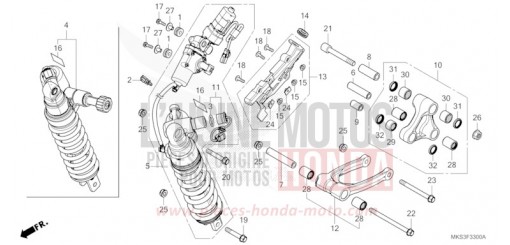 COUSSIN ARRIERE CRF1100A2L de 2020